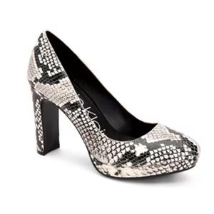 Calvin Klein Snakeskin Pumps